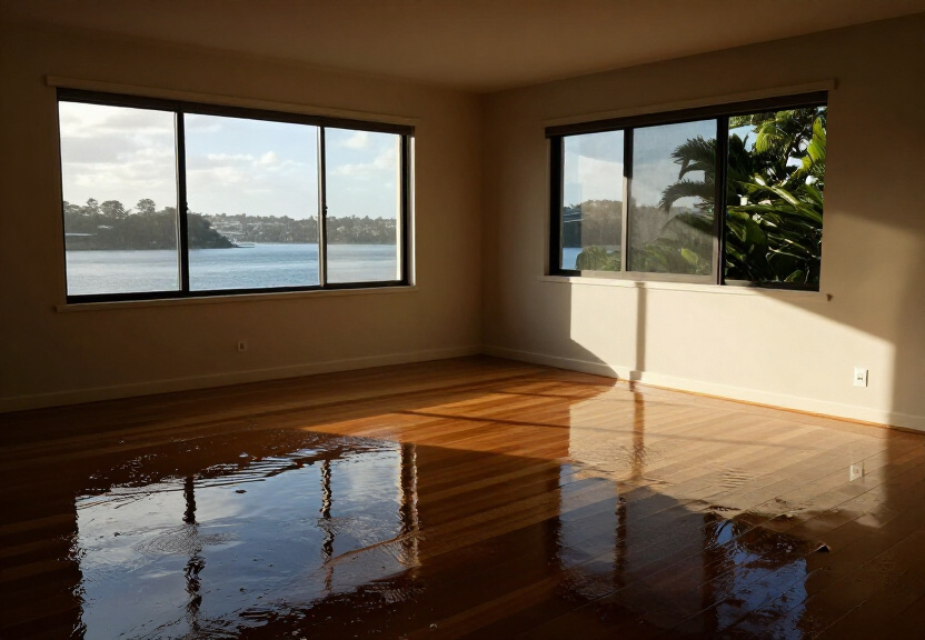 Mould growth on Leichhardt terrace wall before treatment